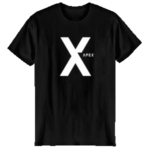 T-Shirt Apex: Black X